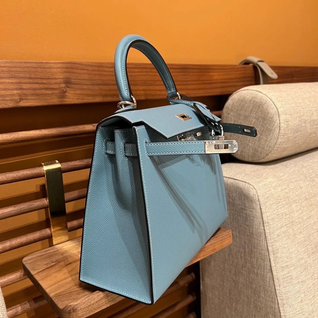 켈리백 25 Blue ciel Epsom 백 상세