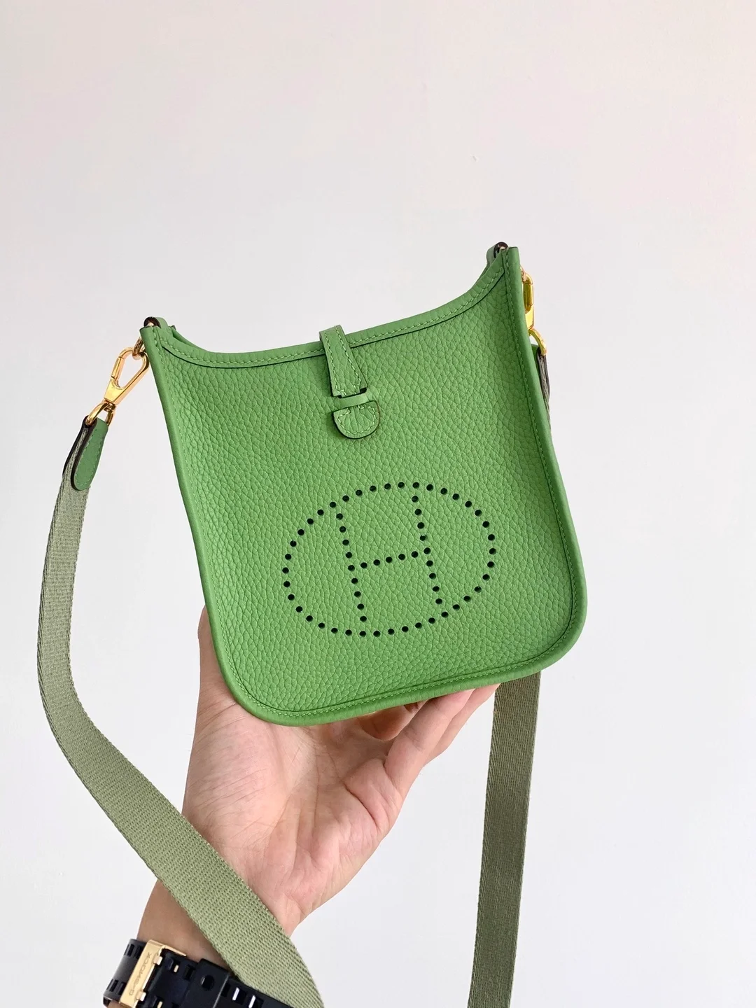 에블린 TPM 애플 그린 백 상세