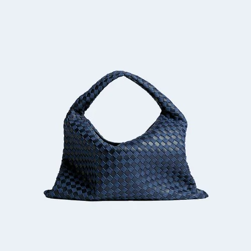 인트레치아토 라지 홉 숄더 백 데님 블루