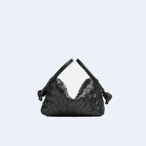 스몰 핸들 루프 백 블랙