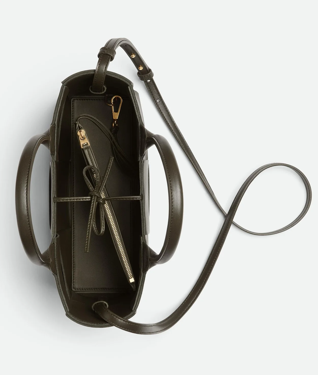 미니 아르코 토트백 카키 상세