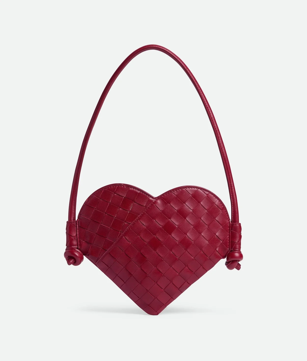 미니 솔티드 하트 숄더백 레드 상세