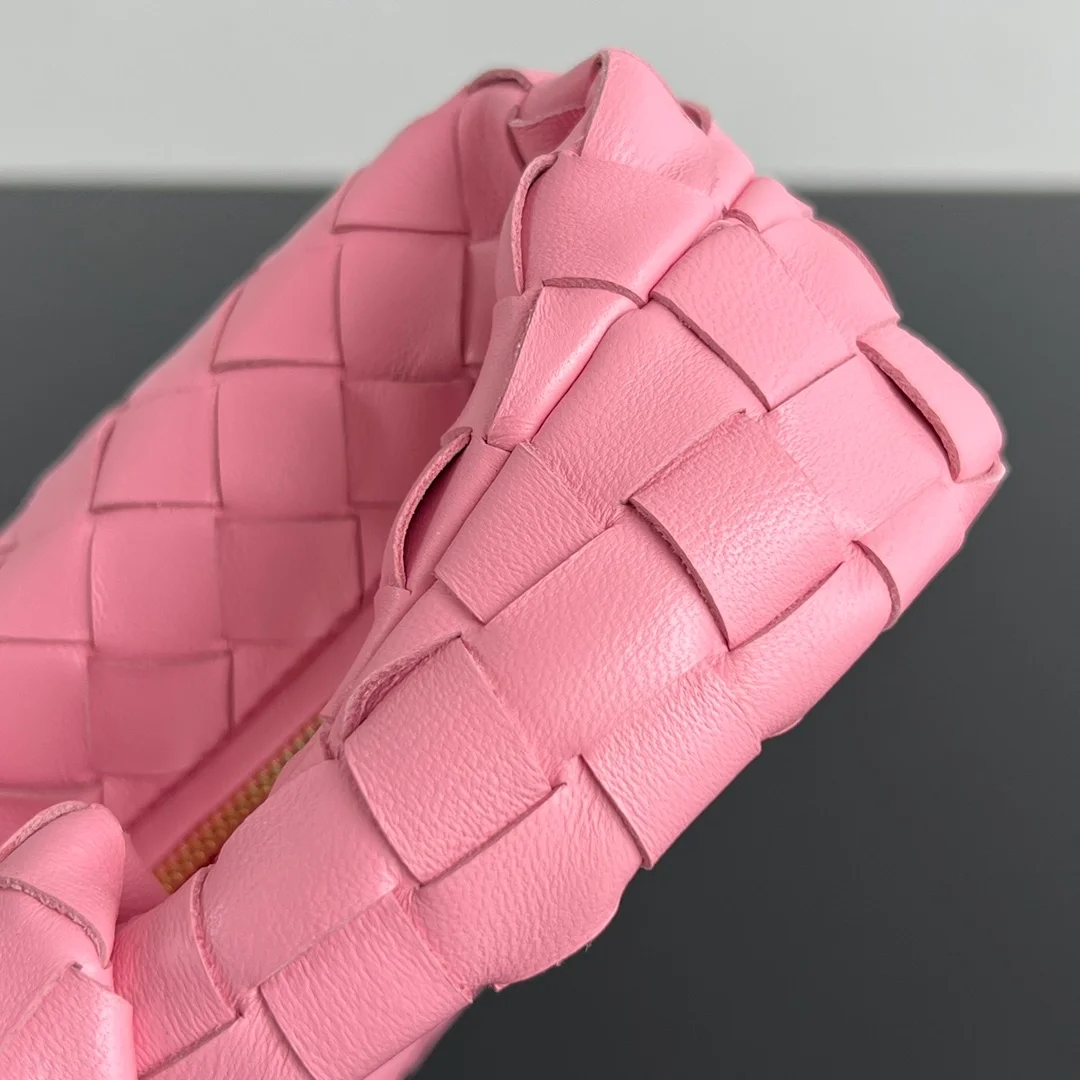 미니 레더 조디백 리본 핑크 상세