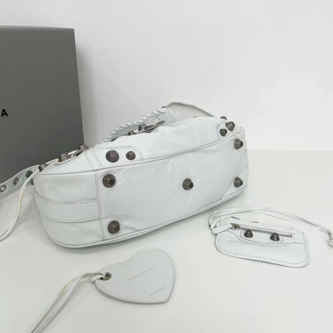 미디엄 르 카골 핸드백 화이트 상세