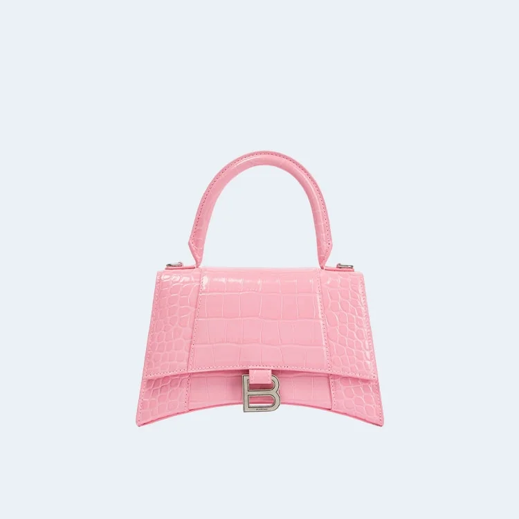 아워글래스 스몰 크로스백 핑크 상세