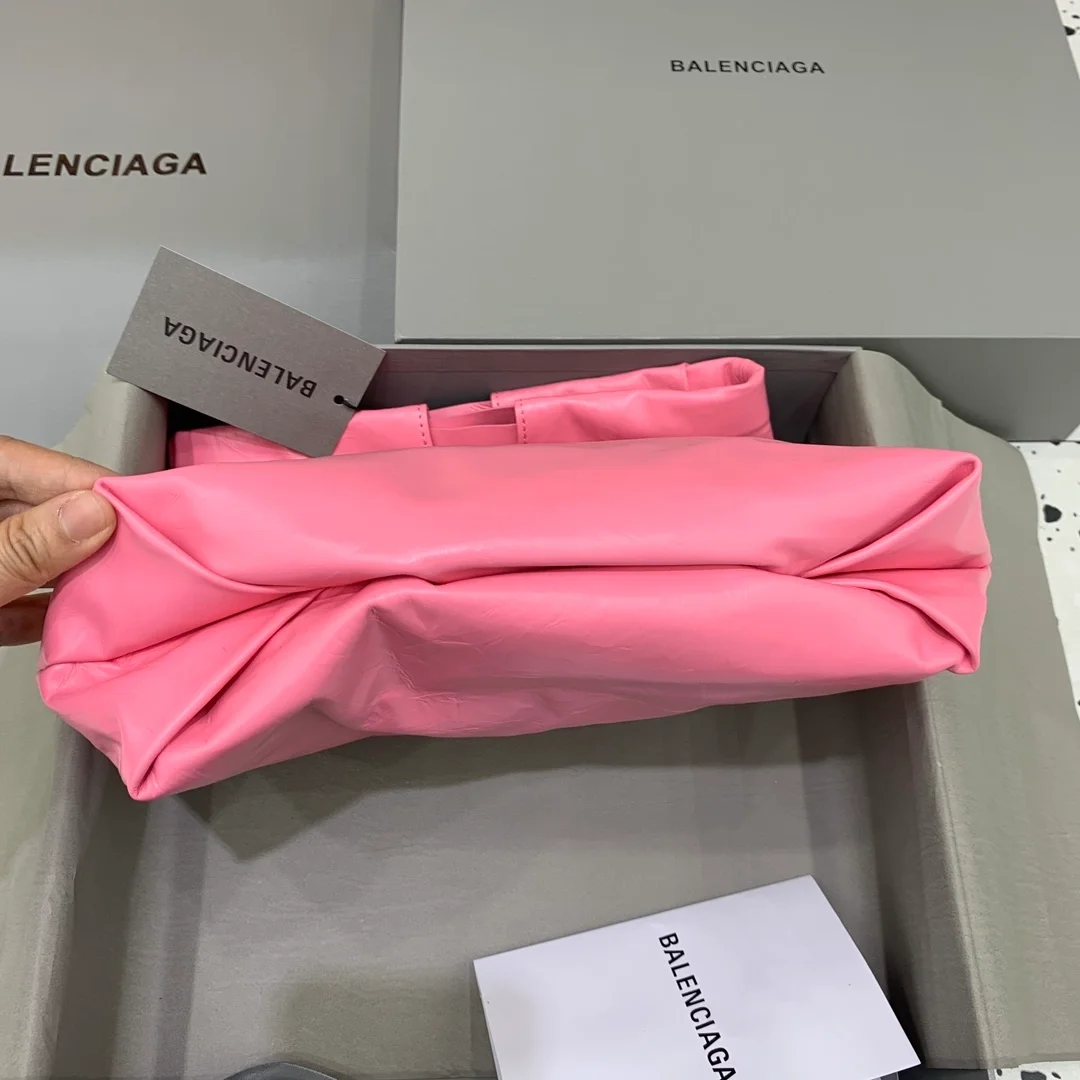 크러쉬 스몰 버킷백 핑크 상세