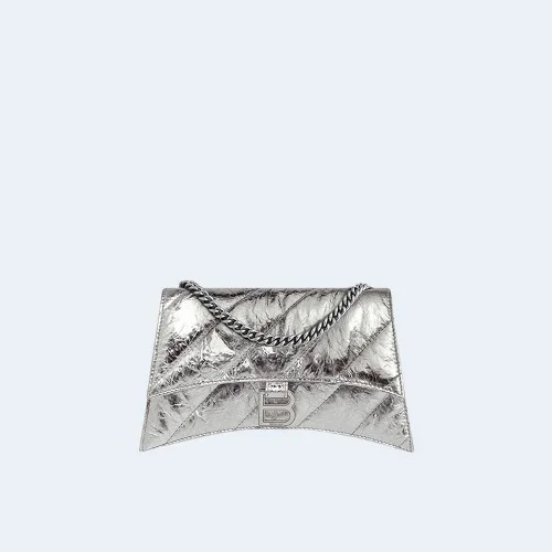 크러쉬 메탈라이즈 퀄트 체인백