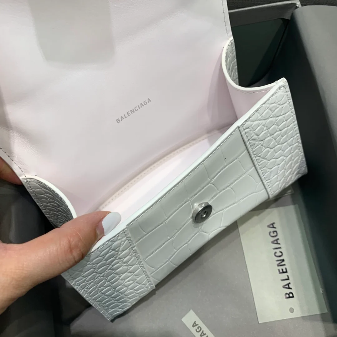 아워글래스 미니 레더 크로커다일 상세