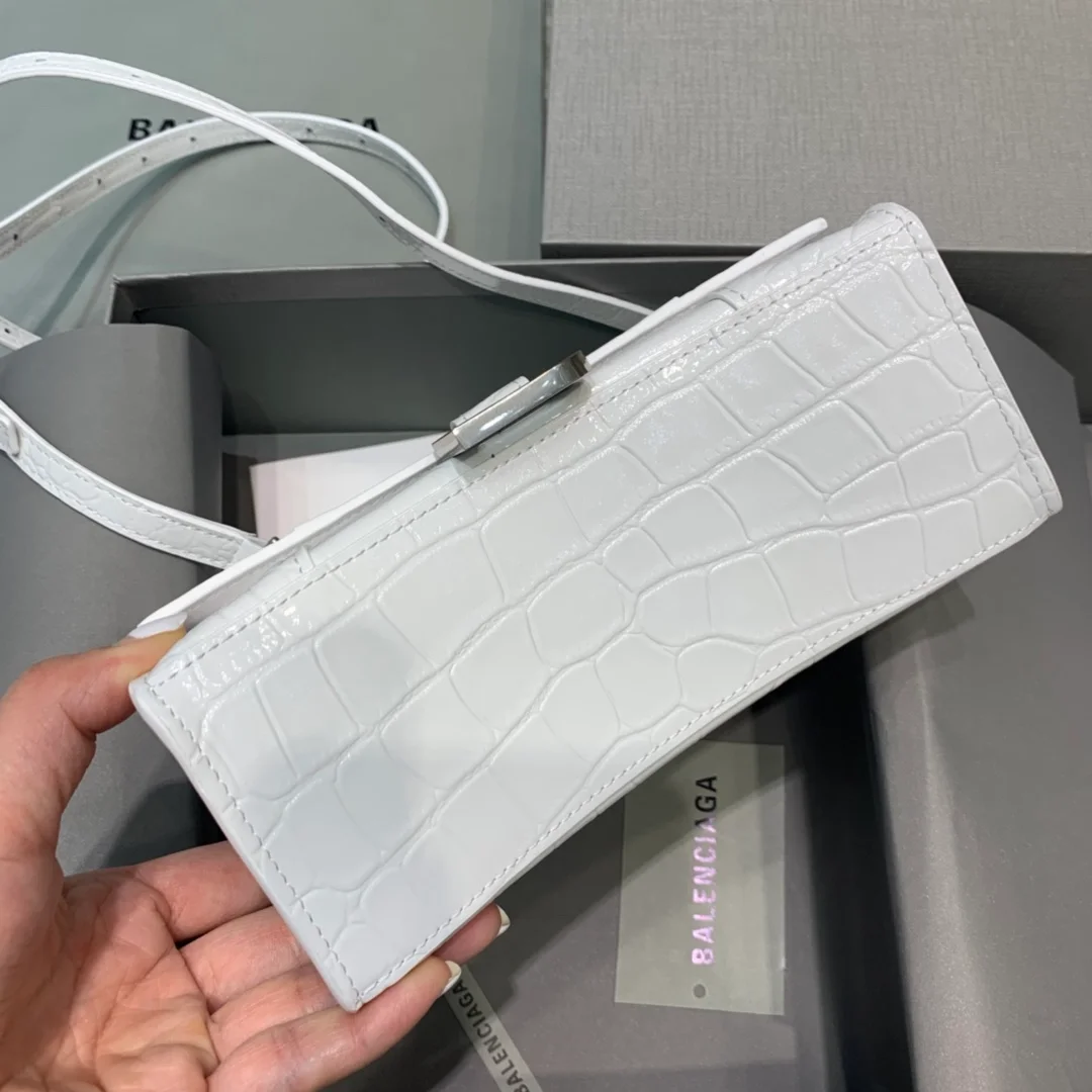 아워글래스 미니 레더 크로커다일 상세