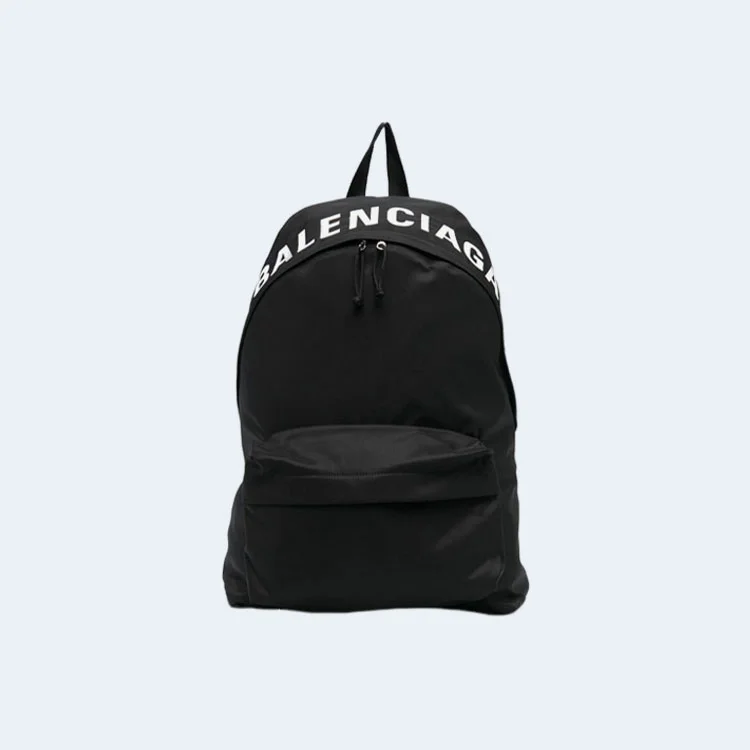 휠로고 프린트 백팩 상세