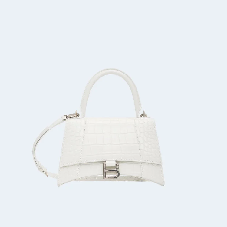 아워글래스 화이트 스몰 핸드백 상세