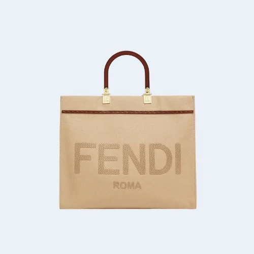 선샤인 미디엄 베이지 캔버스 백