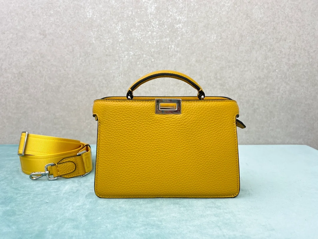 피카부 I SEE U 레더백 옐로우 상세