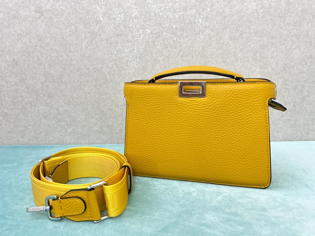 피카부 I SEE U 레더백 옐로우 상세