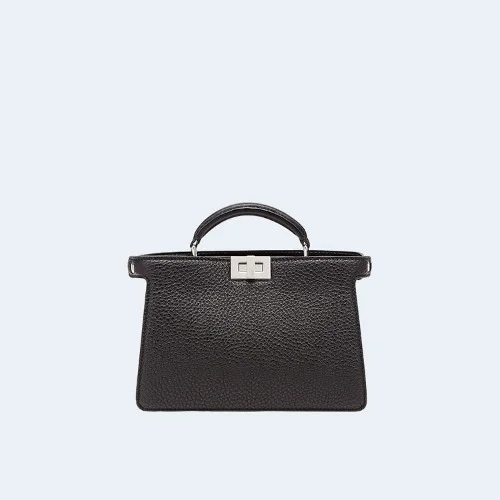 피카부 I SEE U 레더백 블랙