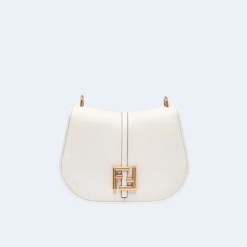 C'MON 미디엄 FF 레더백 화이트