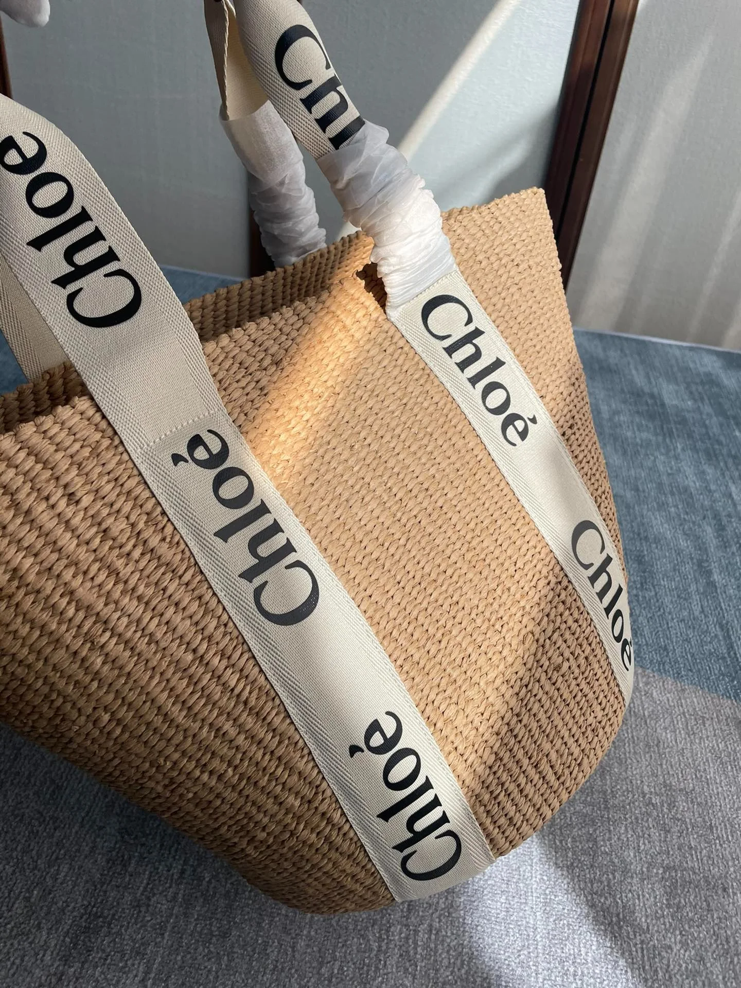 라피아 우디 토트백_2 상세