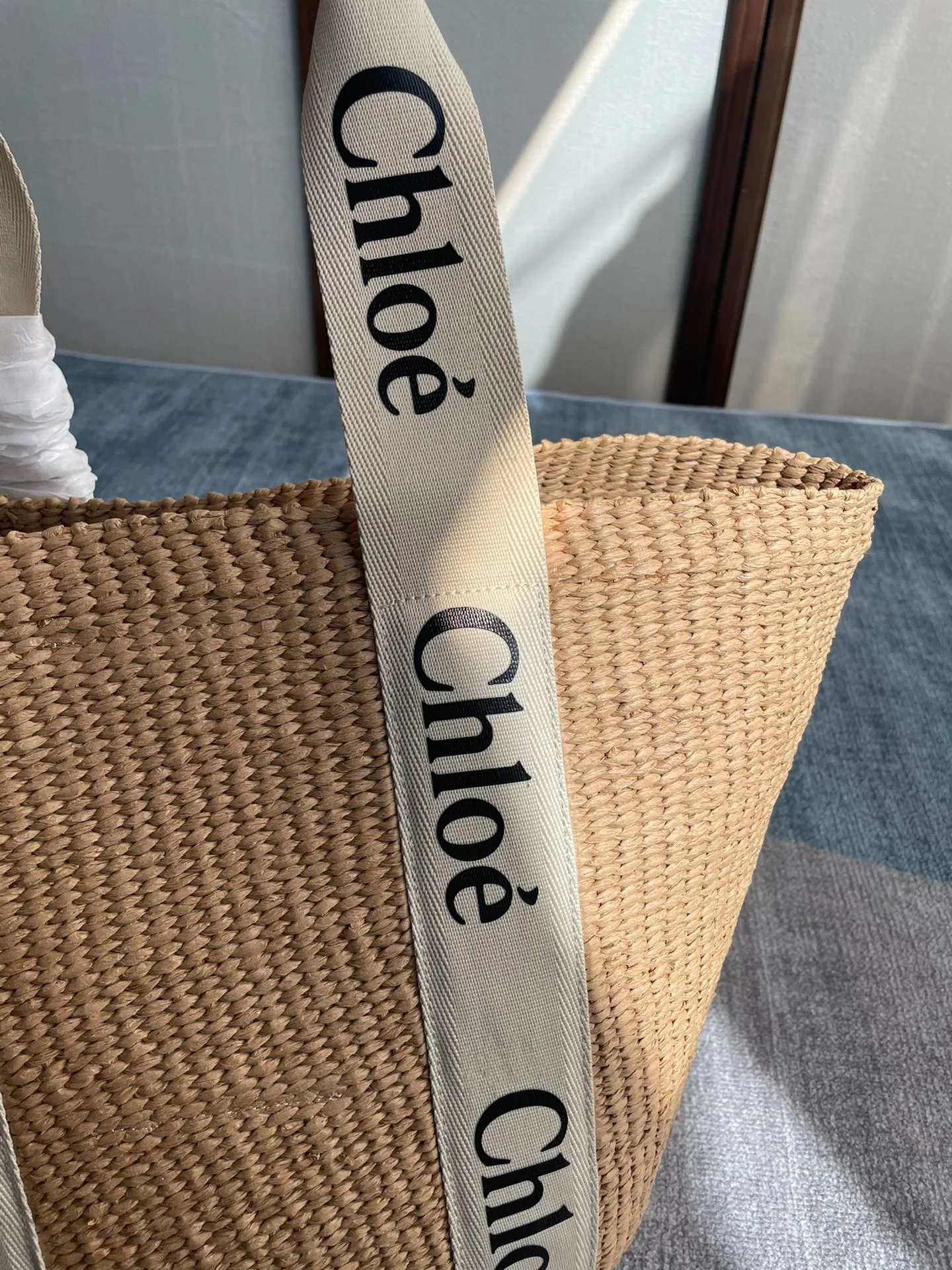 라피아 우디 토트백_2 상세