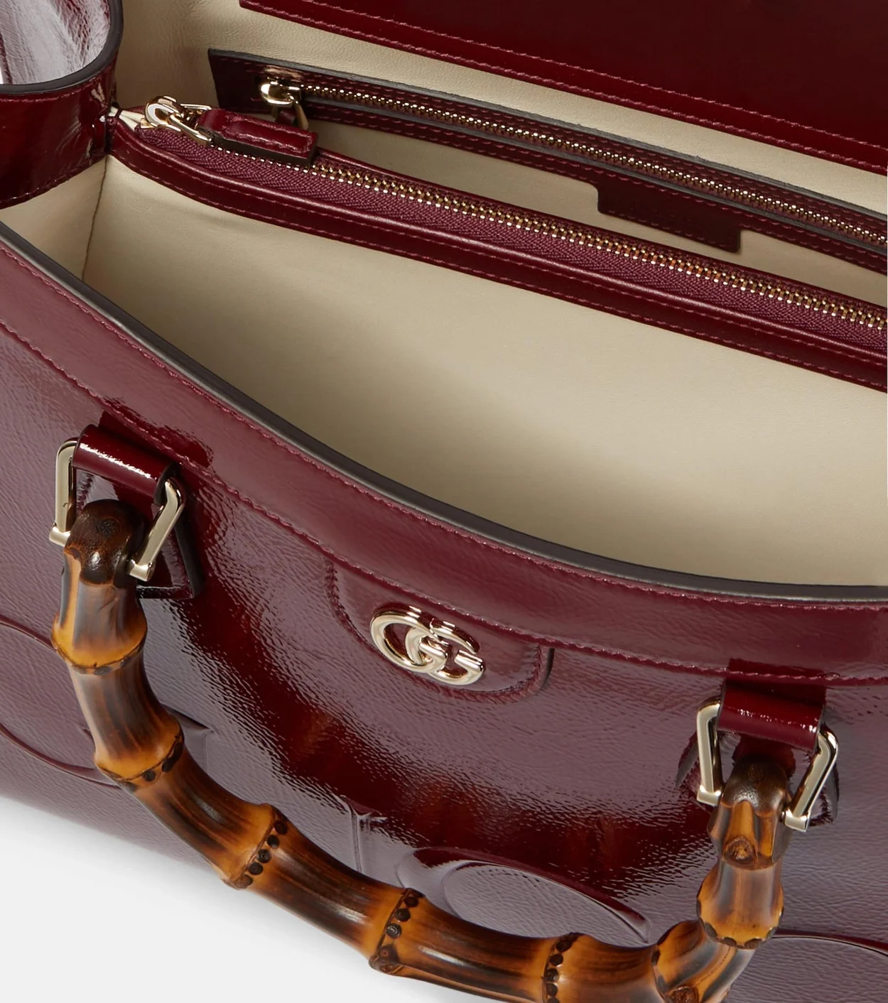 다이아나 미디엄 페이던트 레더 토트 백 상세