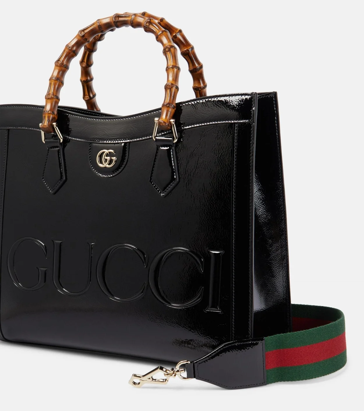 다이아나 미디엄 페이던트 레더 토트 백 상세