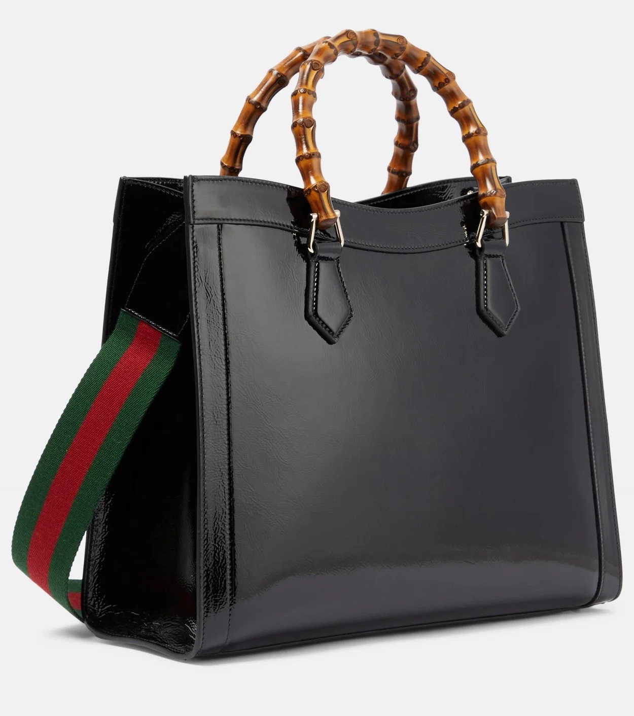 다이아나 미디엄 페이던트 레더 토트 백 상세