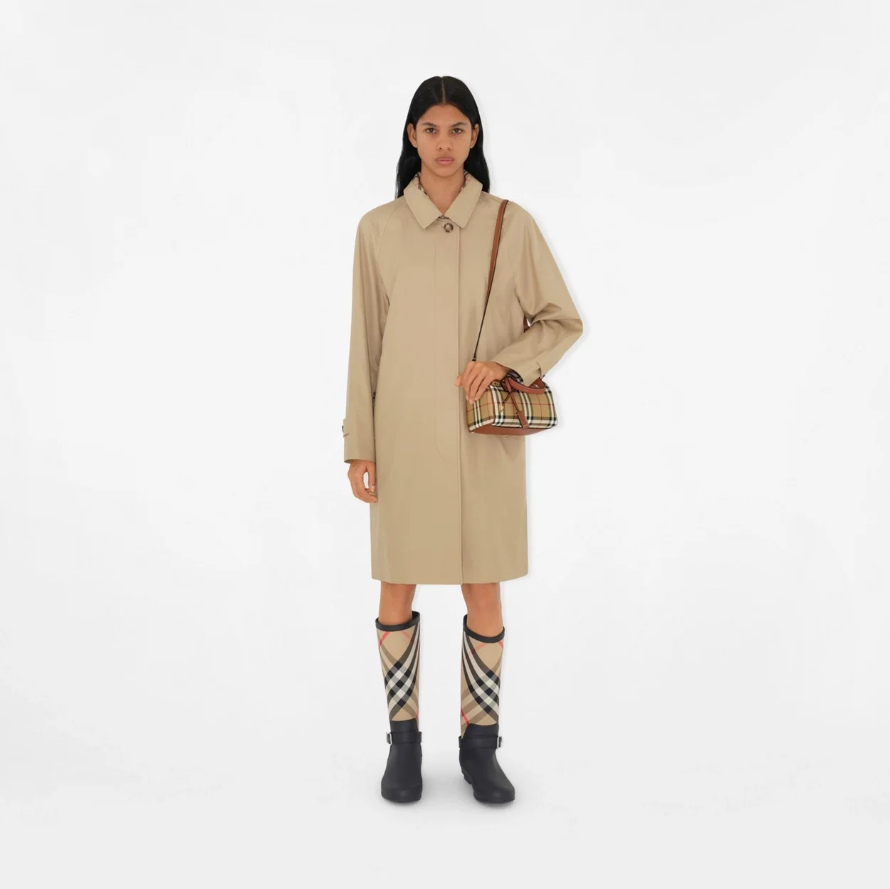 미니 체크 볼링백 상세