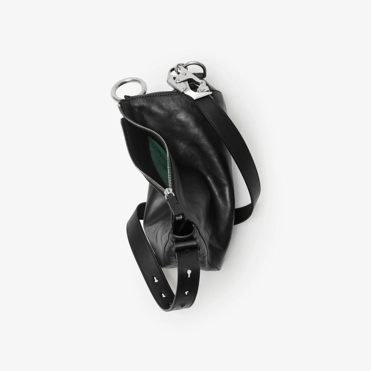 스몰 나이트백 실버블랙 상세