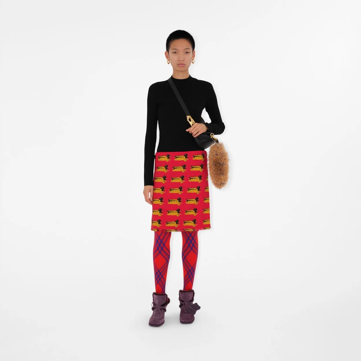 스몰 나이트백 골드블랙 상세