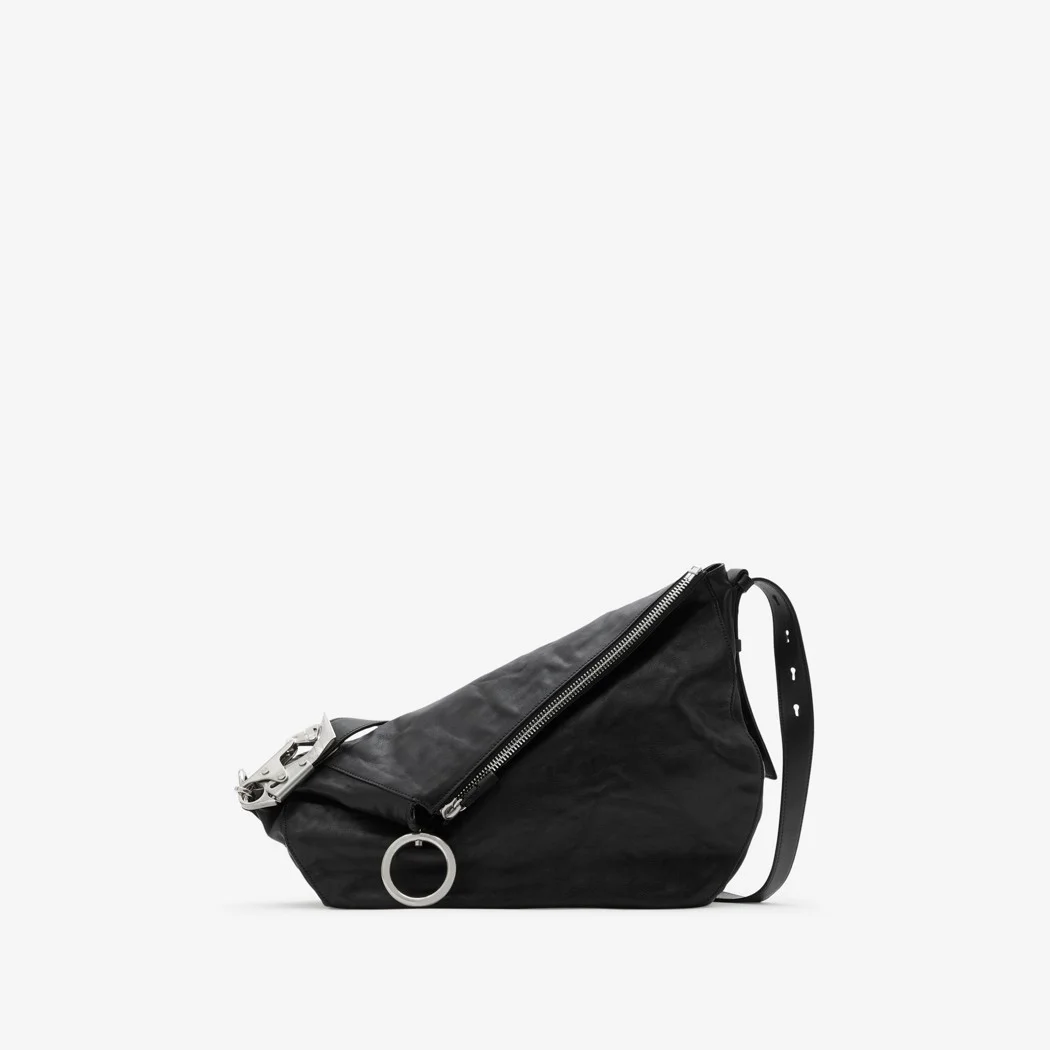 미디엄 나이트백 실버블랙 상세