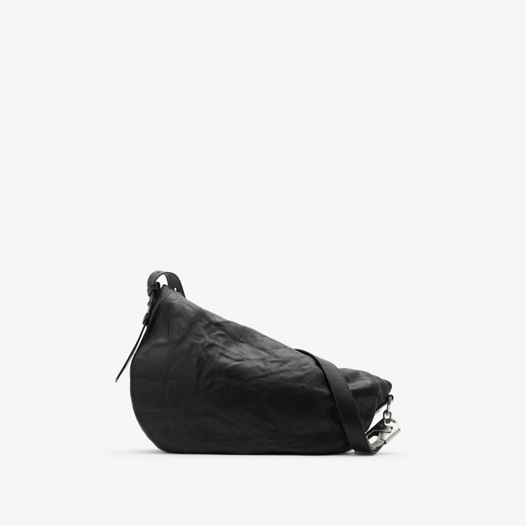 미디엄 나이트백 실버블랙 상세