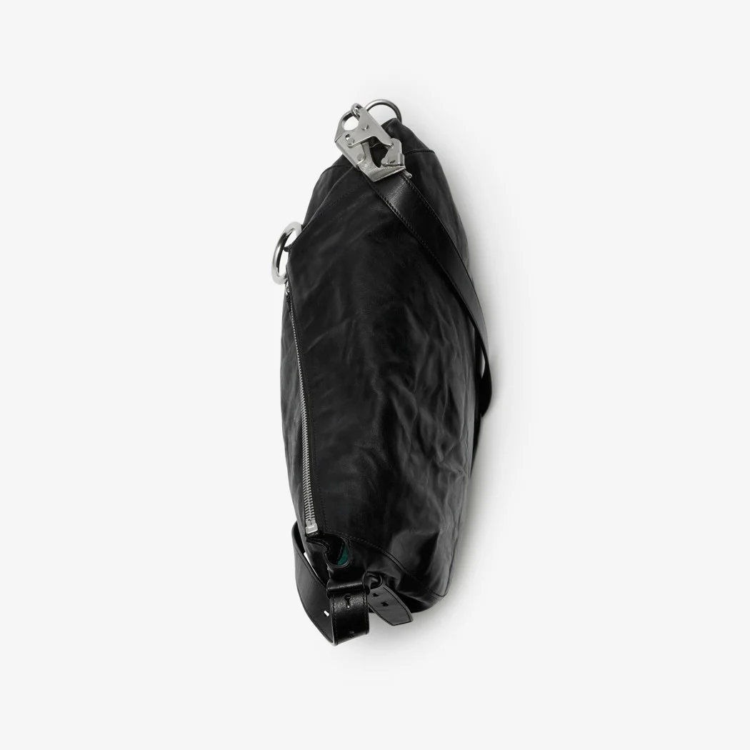 미디엄 나이트백 실버블랙 상세