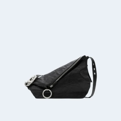 미디엄 나이트백 실버블랙