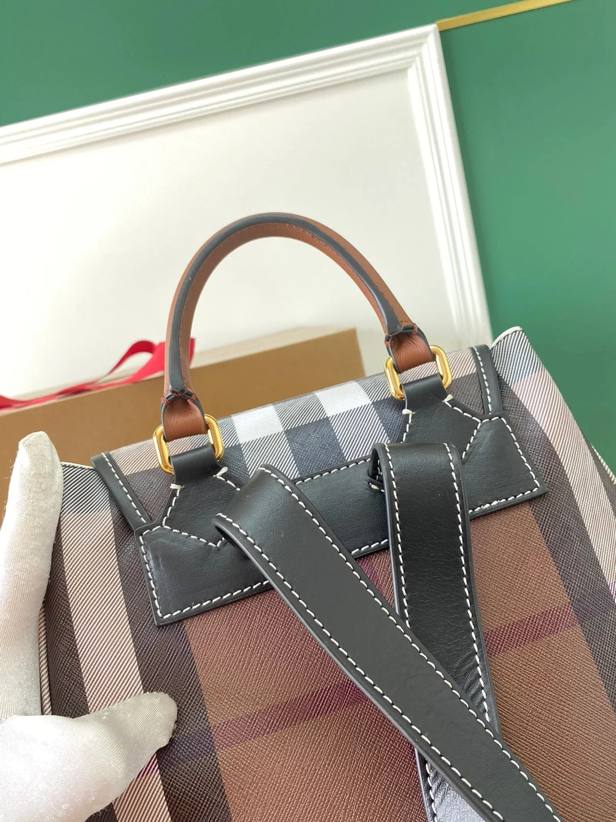 체크 팩 다크 버치브라운 상세