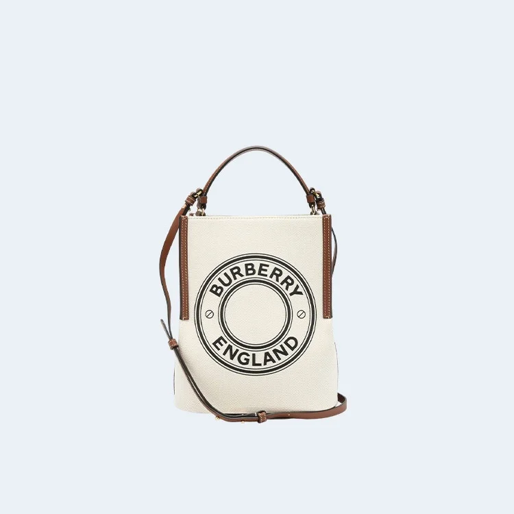 페기 로고 프린트 캔버스 버킷백 상세