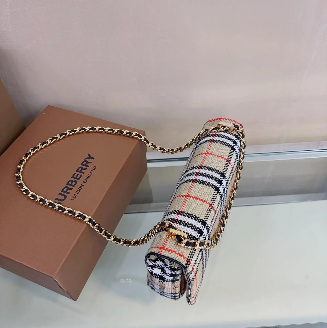 롤라 체크 미니 크로스백 상세