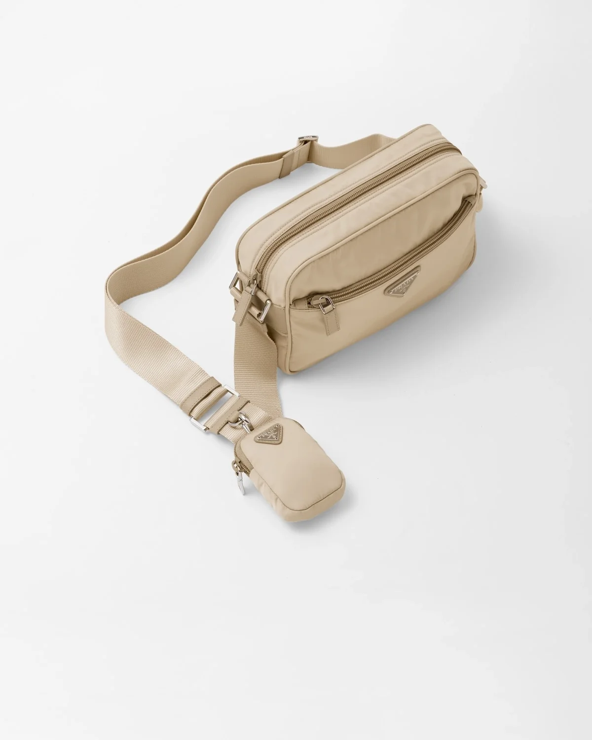 리나일론 숄더백 베이지 상세