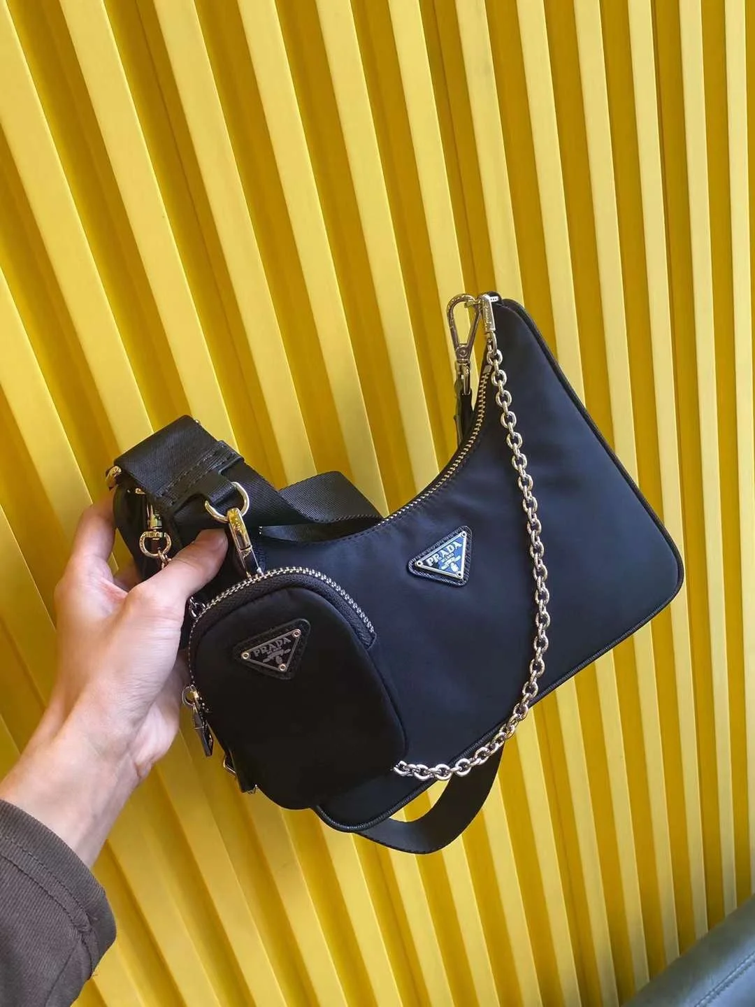 테수토 체인 스트랩 숄더백 (22CM ) 상세