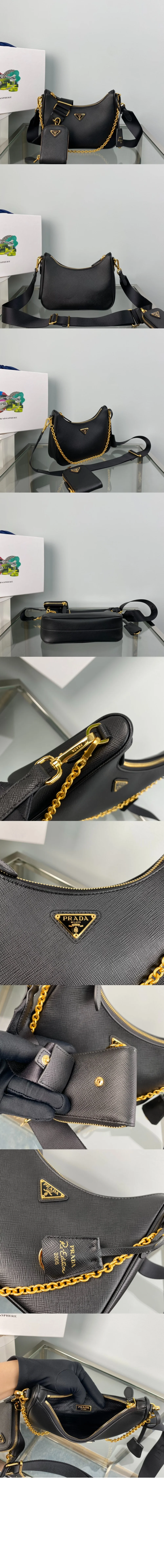 리에디션 가죽 숄더백 (10color)  22cm X 18cm X 6.5cm 상세