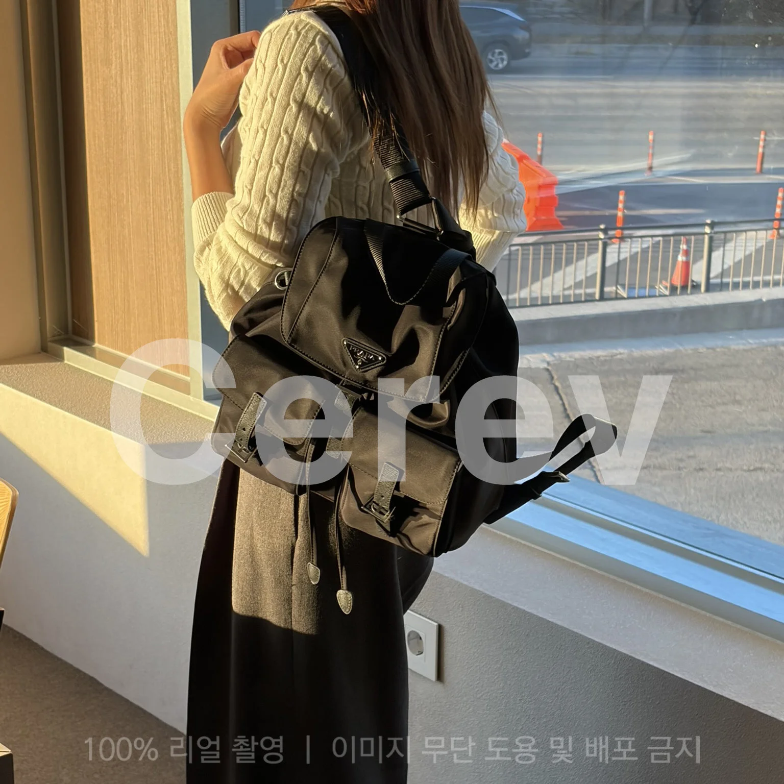 (당일배송) 리나일론 백팩 미디엄 (32 * 30 * 15) 상세