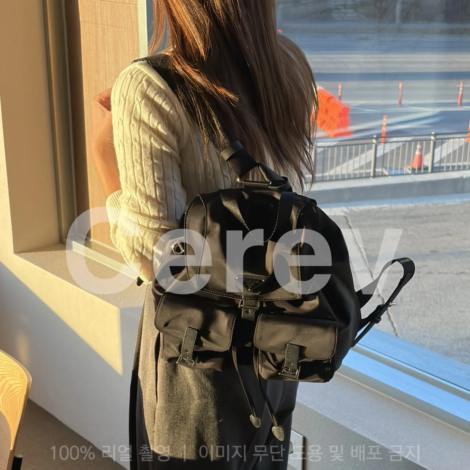 (당일배송) 리나일론 백팩 미디엄 (32 * 30 * 15) 상세