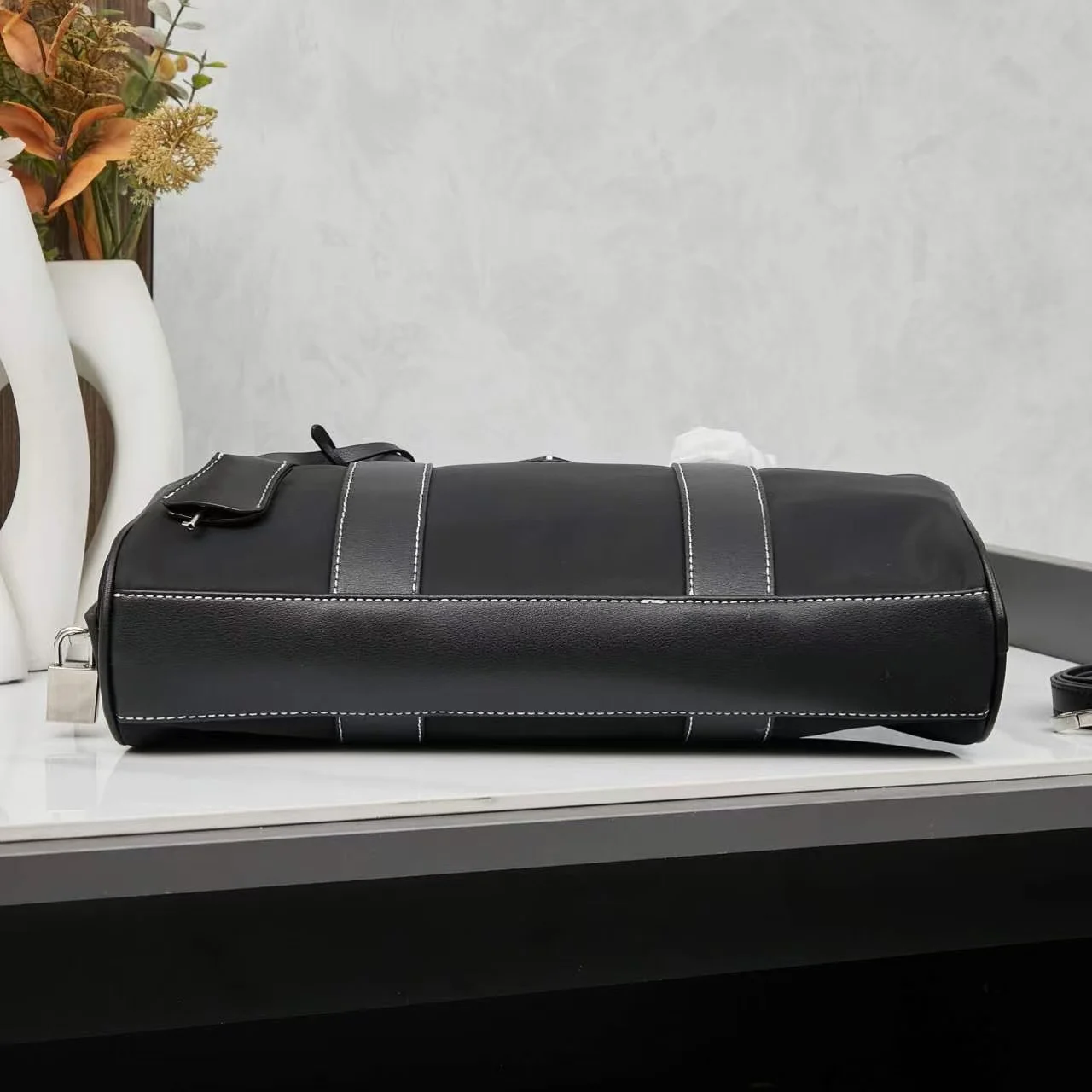 리나일론 토트백 블랙 상세