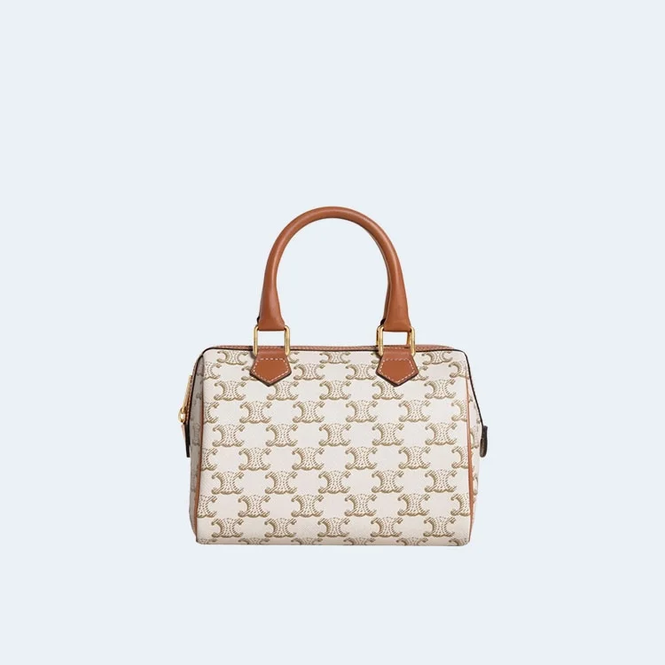 트리옹프 스몰 보스턴 백 화이트 탠 상세