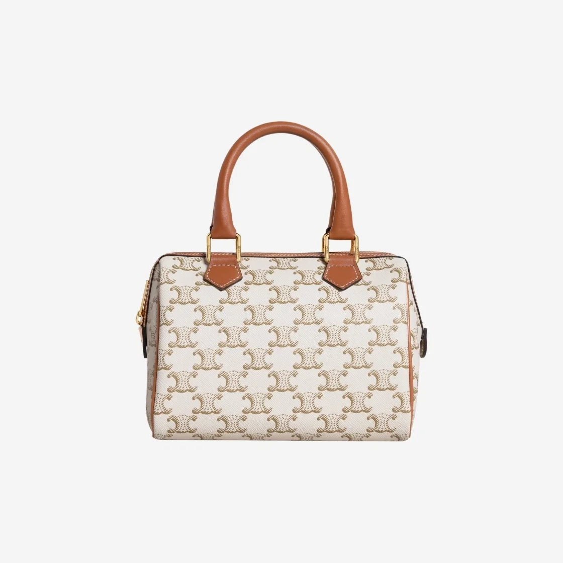 트리옹프 스몰 보스턴 백 화이트 탠 상세