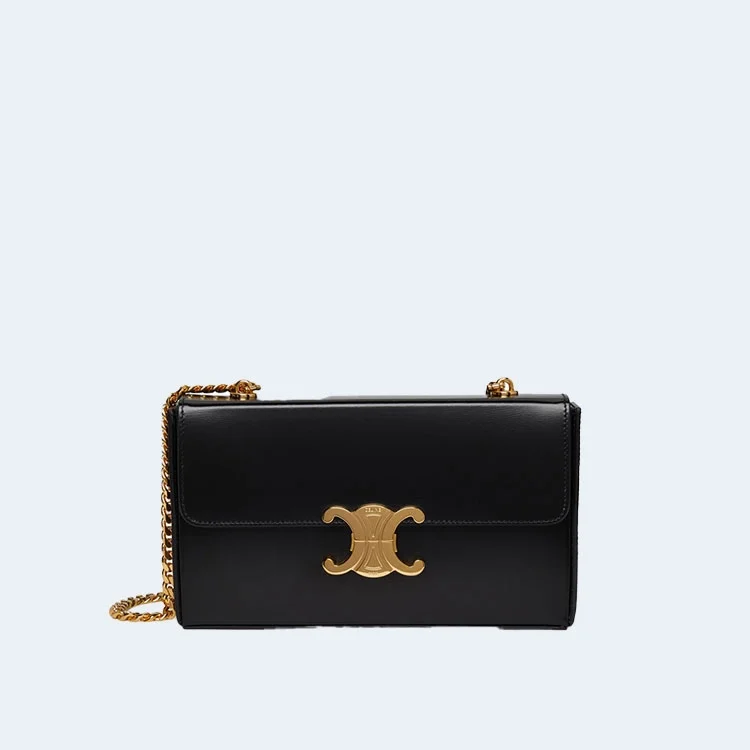 트리옹프 체인 박스백 블랙 상세