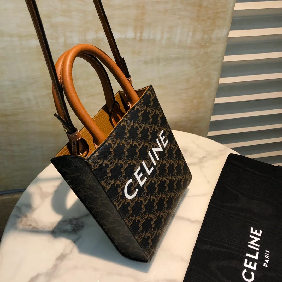 미니 버티컬 카바스 백 탠 (17cm X 21cm X 4cm) 상세