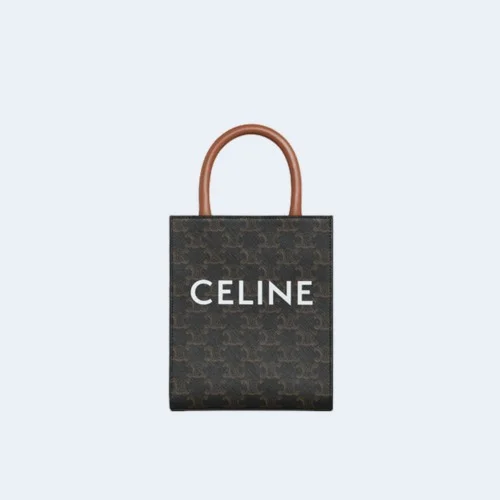 미니 버티컬 카바스 백 탠 (17cm X 21cm X 4cm)