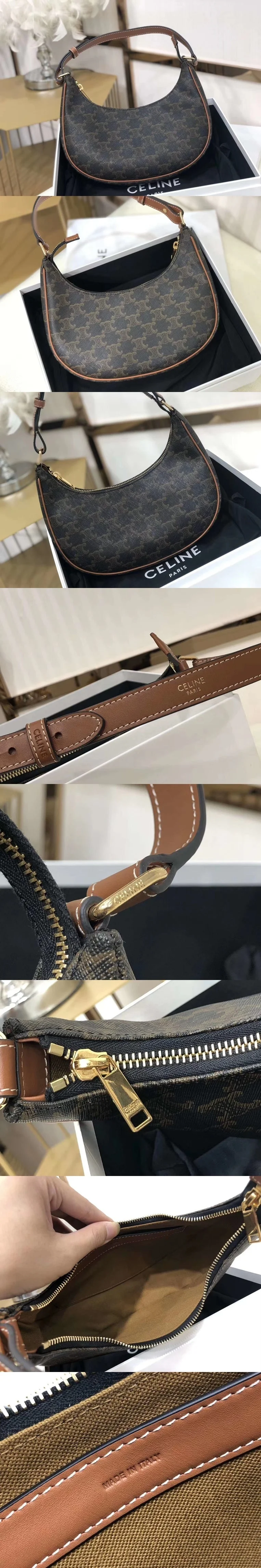 트리오페 캔버스 숄더백 (24.5 * 17* 9 cm) 상세