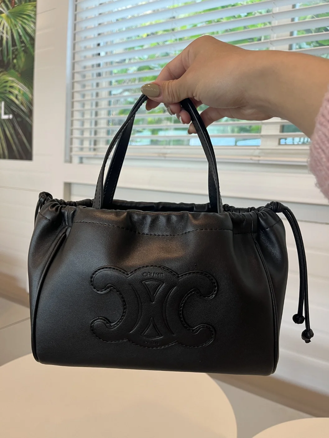 퀴르 트리옹프 스몰 드로우스트링 카바스 22cm 상세