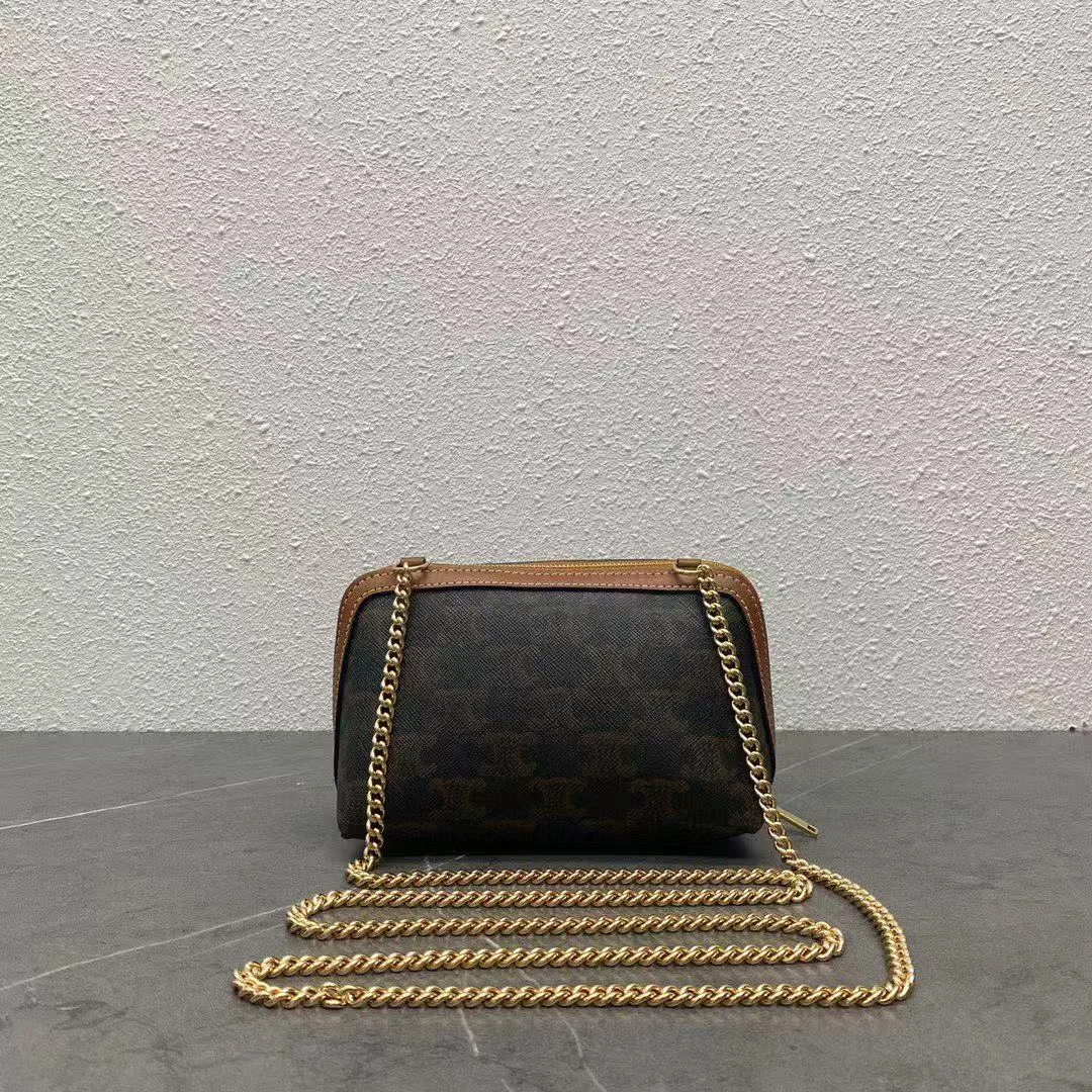 트리오페 캔버스 체인 클러치겸 크로스백 (16 * 11cm) 상세