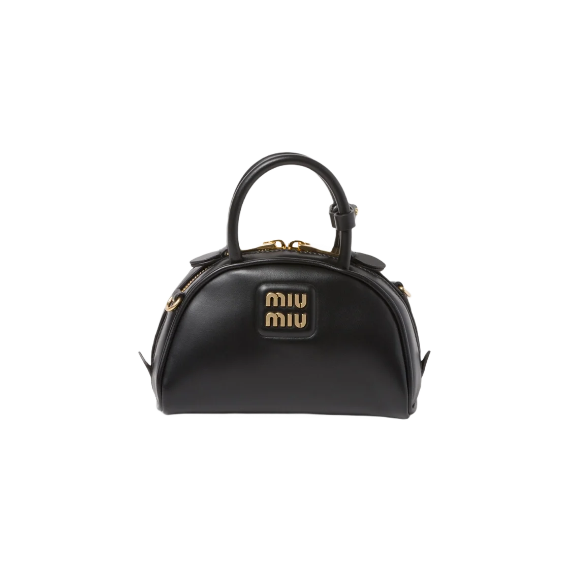 가죽 탑 핸들 미니백 블랙 상세